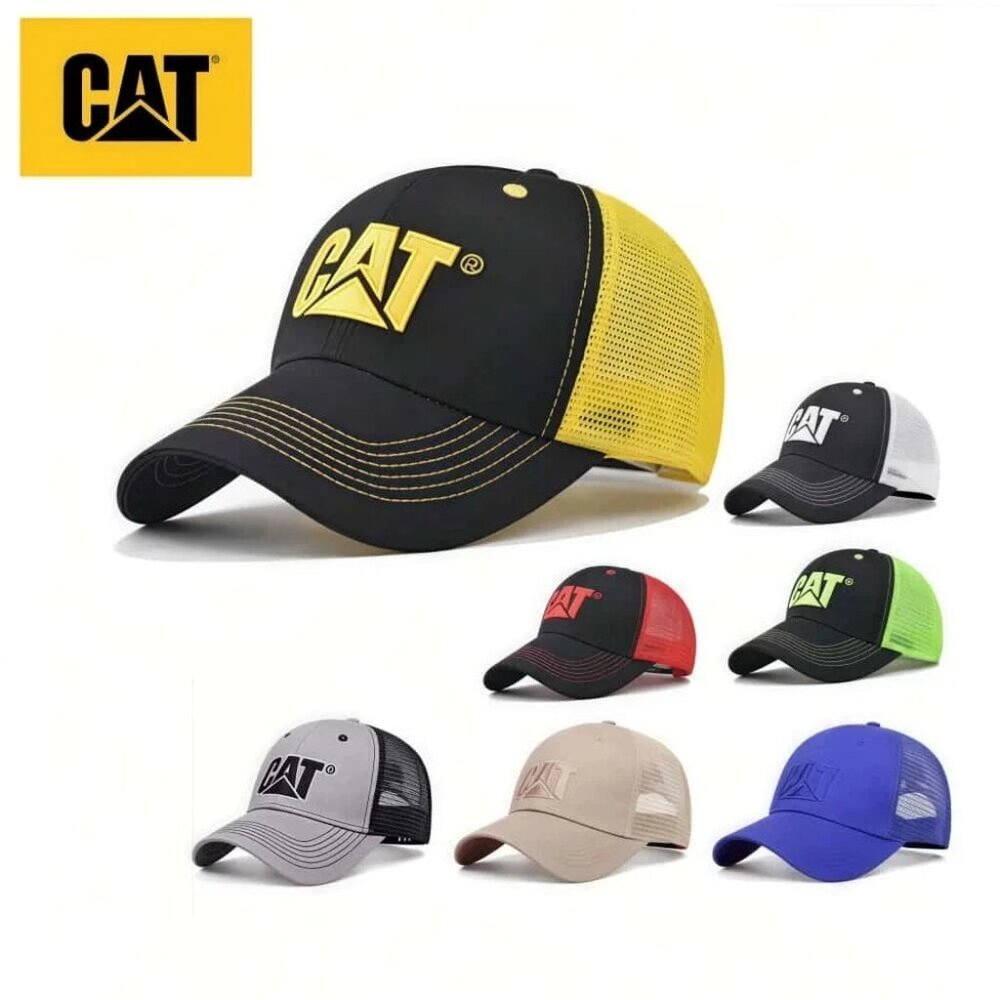 Caterpillar Hat CAT Equipment Mesh Adjustable Premium Fit Cap